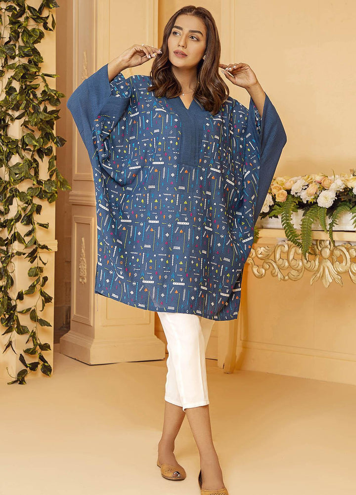 Kross Kulture Embroidered Lawn Stitched Kurtis KB-21011 Ferozee
