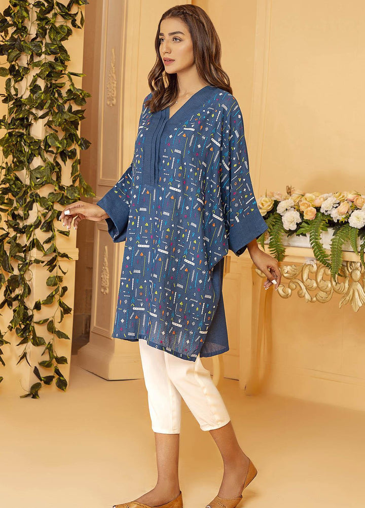 Kross Kulture Embroidered Lawn Stitched Kurtis KB-21011 Ferozee