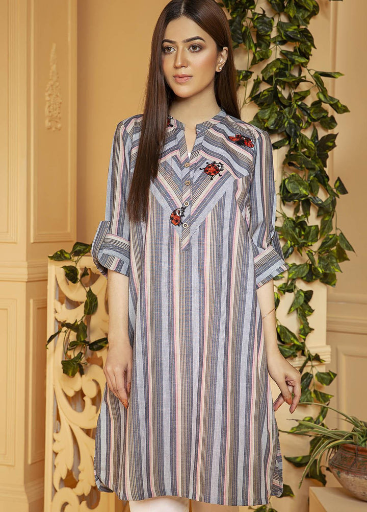 Kross Kulture Embroidered Cotton Stitched Kurtis KB-21084