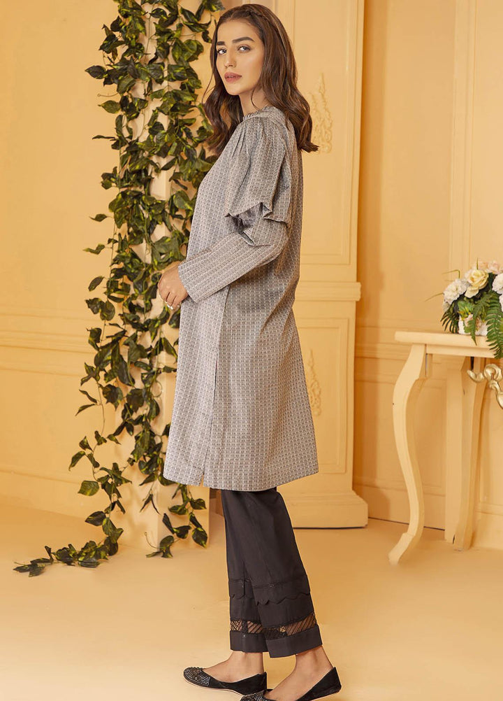 Kross Kulture Embroidered Cotton Stitched Kurtis KB-21183 Grey
