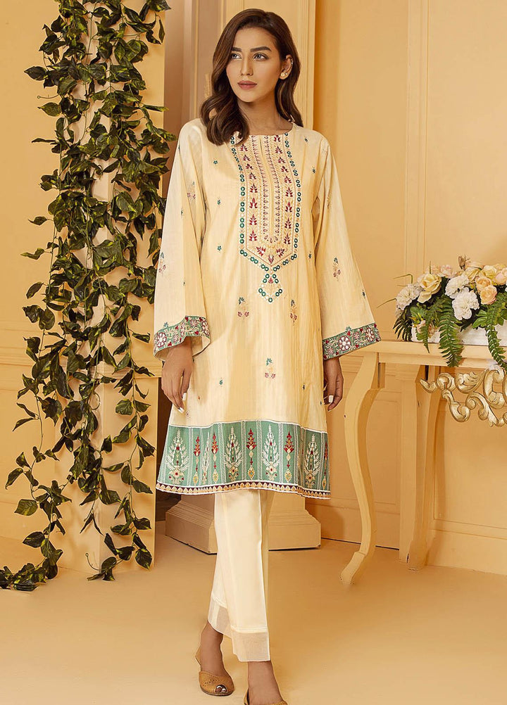 Kross Kulture Embroidered Cotton Stitched Kurtis KE-21004 Skin