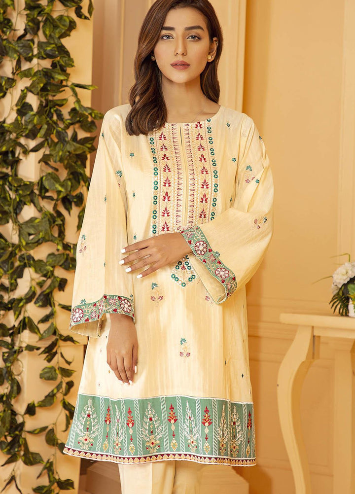 Kross Kulture Embroidered Cotton Stitched Kurtis KE-21004 Skin