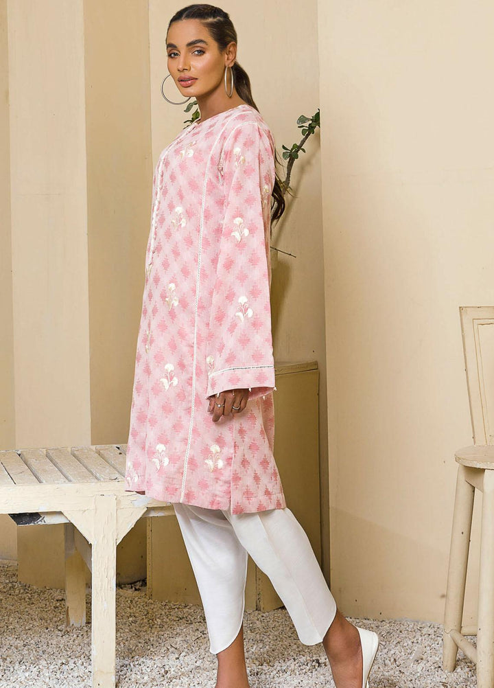 Kross Kulture Casual Pret Embroidered Cotton Shirt KB-21145 Pink