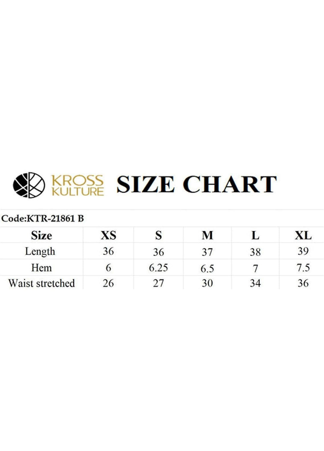 Kross Kulture Pret  Viscose Bottoms KTR-21861 B (Off-White)
