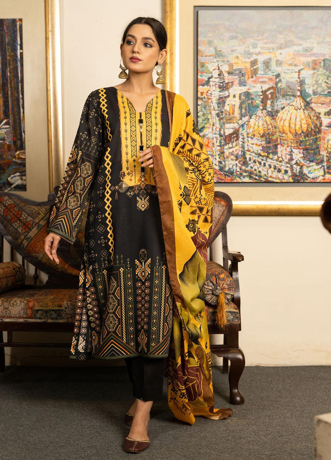 Kross Kulture Printed Lawn Suits Unstitched 3 Piece KK22RKU SU3-22 - Summer Collection