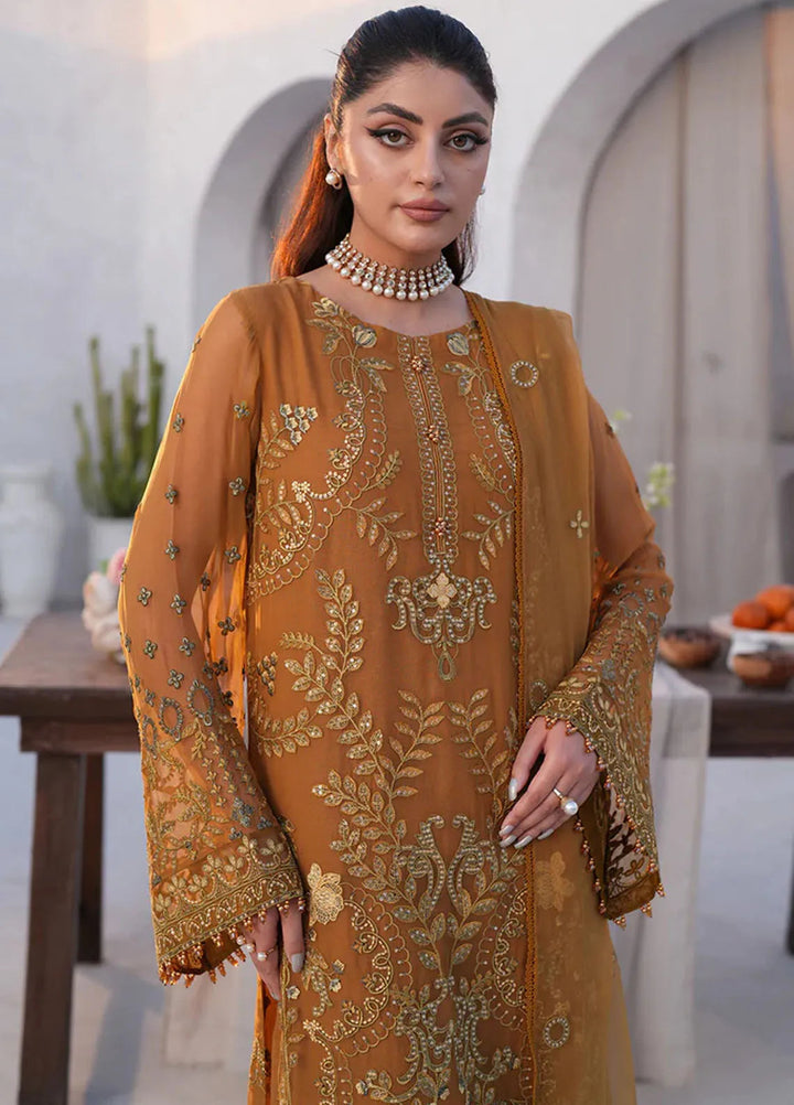 Kuch Khas By Flossie Embroidered Chiffon Suit Unstitched 3 Piece FL24K K-1503 Diane - Luxury Collection