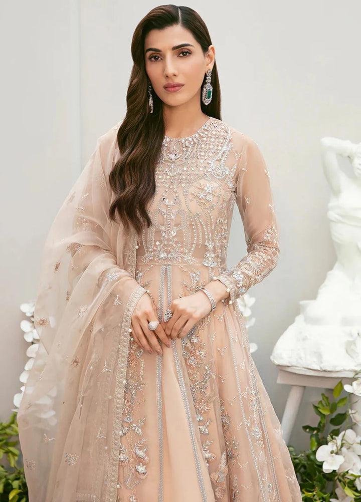 La more By Sardinia Embroidered Organza Unstitched Suit 3 Piece SRD23LM SR-106 Tulip Tales - Wedding Collection