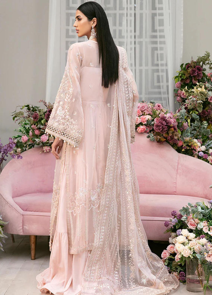 La more By Sardinia Embroidered Organza Suits Unstitched 3 Piece SRD23LM SR-102 Floral Fiesta - Wedding Collection