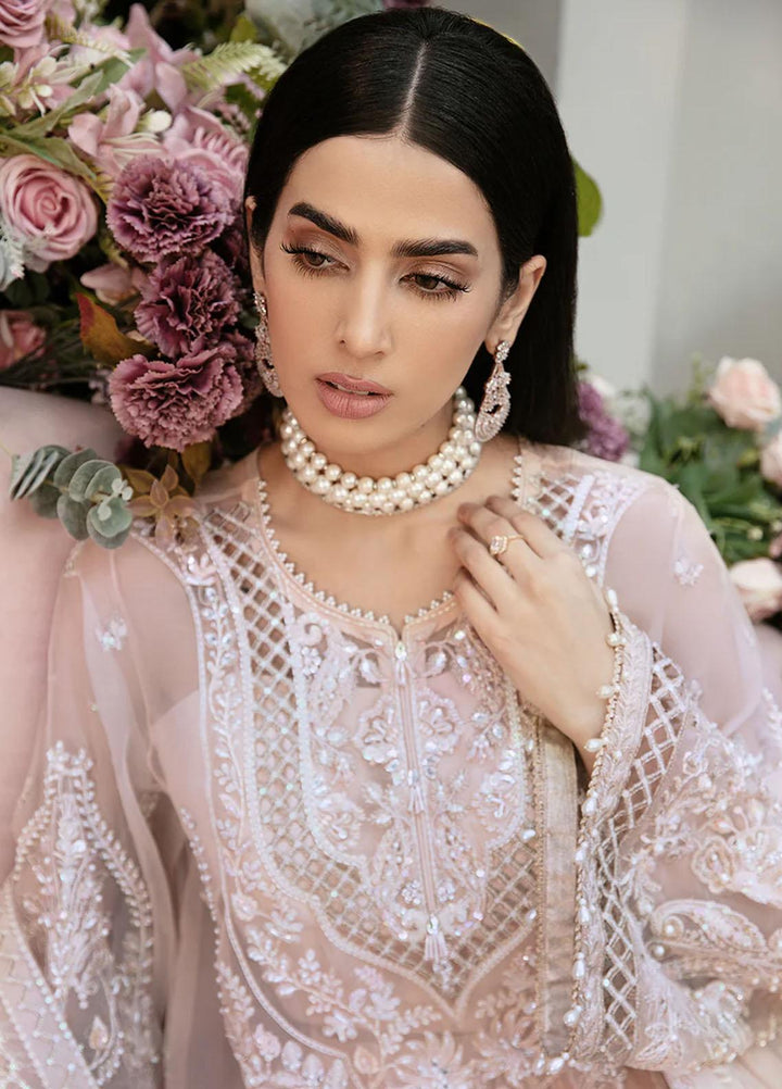 La more By Sardinia Embroidered Organza Suits Unstitched 3 Piece SRD23LM SR-102 Floral Fiesta - Wedding Collection