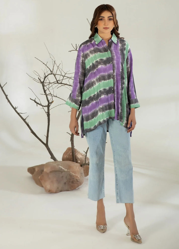 La Rosa Pret Printed Georgette Kurti LA3-03 Tie N Dye