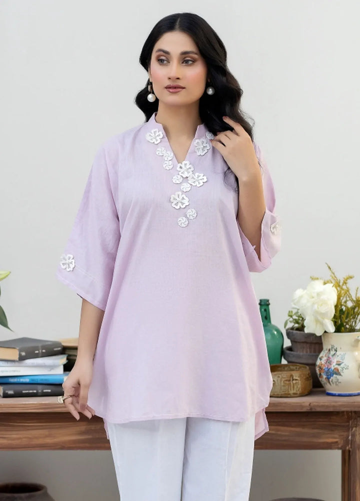 La Rosa Pret Printed Lawn Kurti LEE-24-01 Lilac
