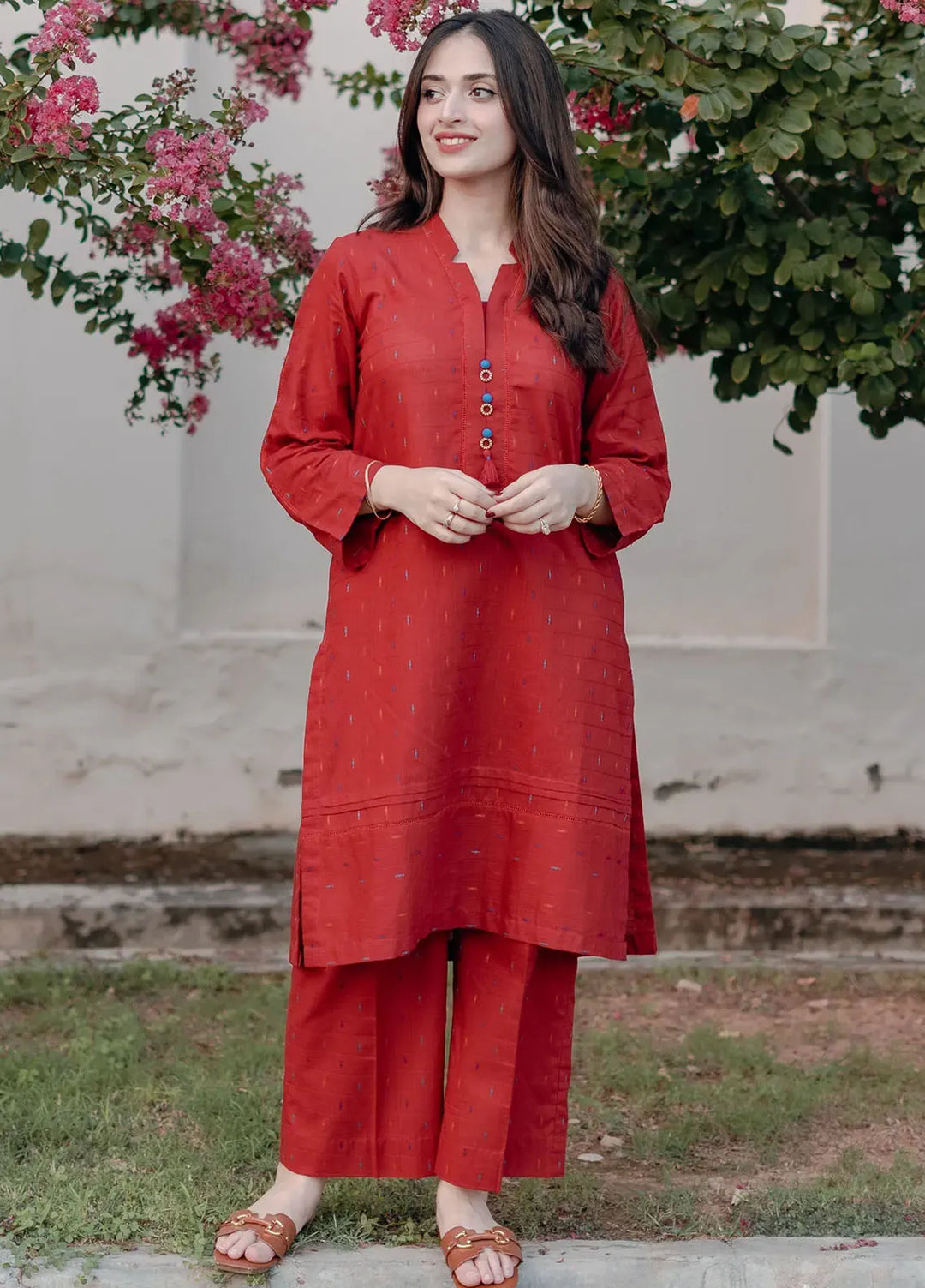 La Rosaa Pret Casual Cotton 2 Piece Suit LRSA08-01