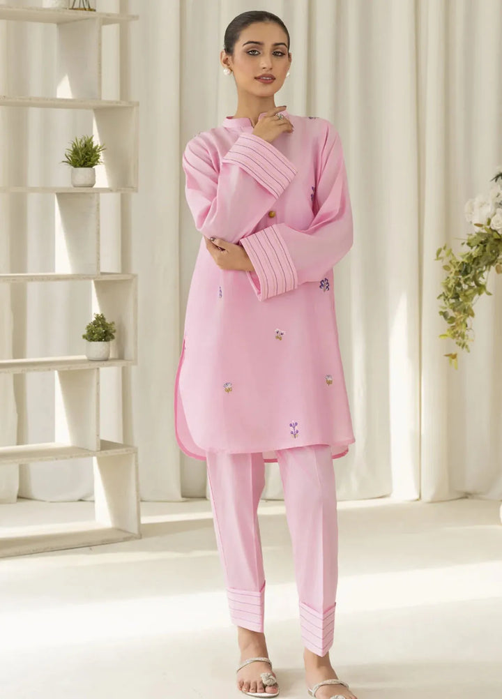 La Rosaa Pret Embroidered Dobby Lawn 2 Piece Suit Flora