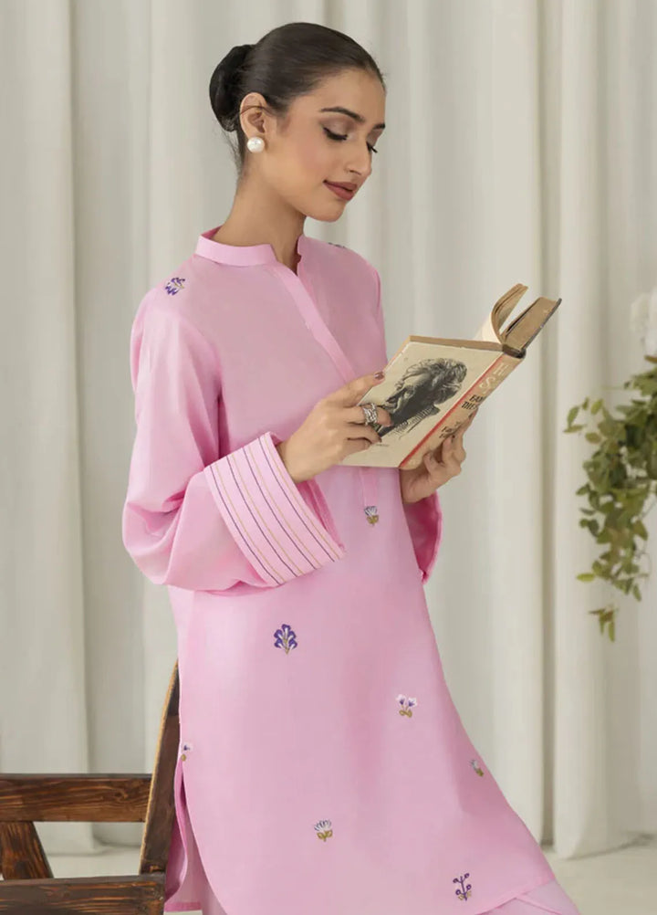 La Rosaa Pret Embroidered Dobby Lawn 2 Piece Suit Flora