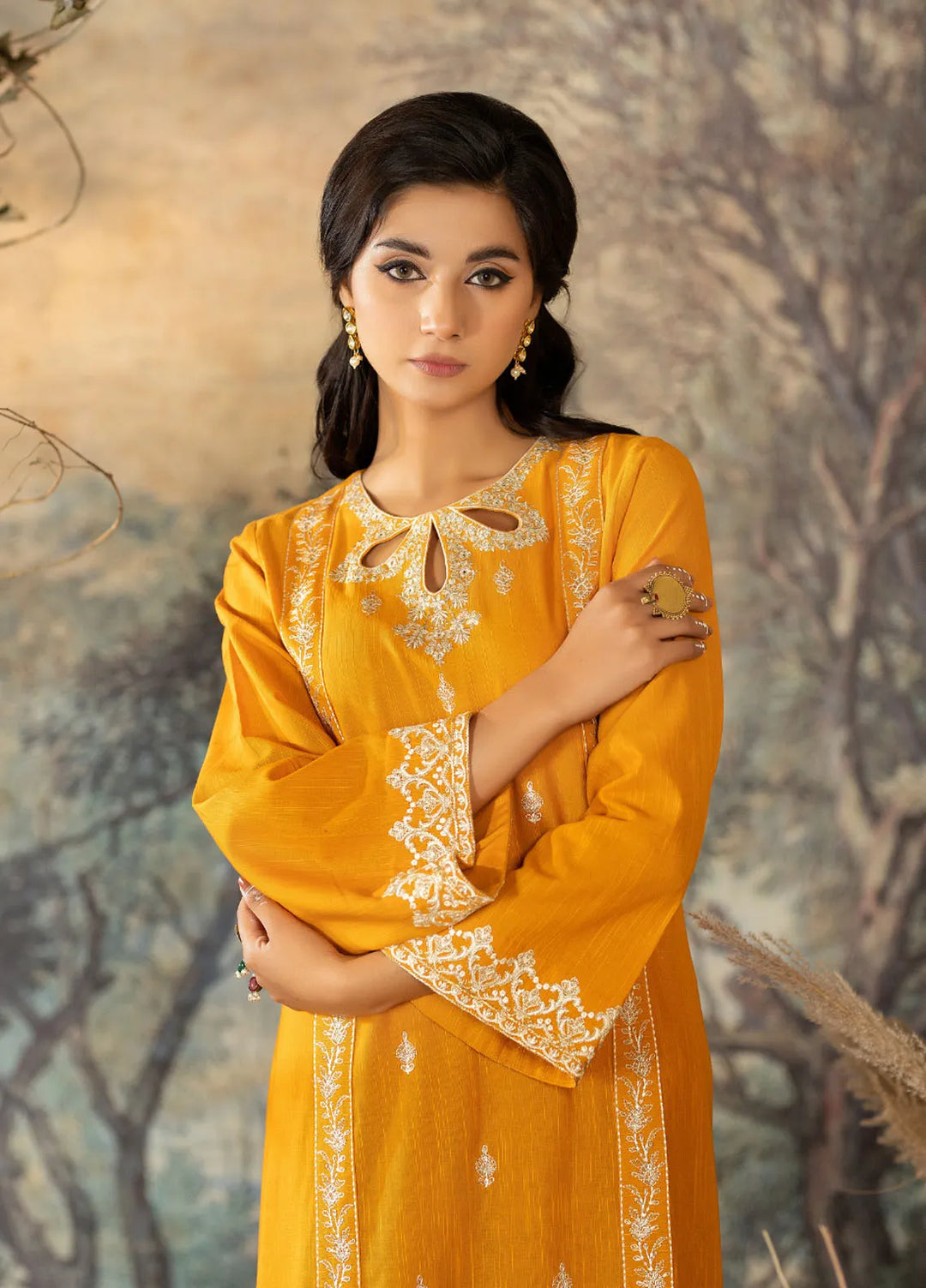 La Rosaa Pret Embroidered Khaddar 2 Piece Suit LW2-06