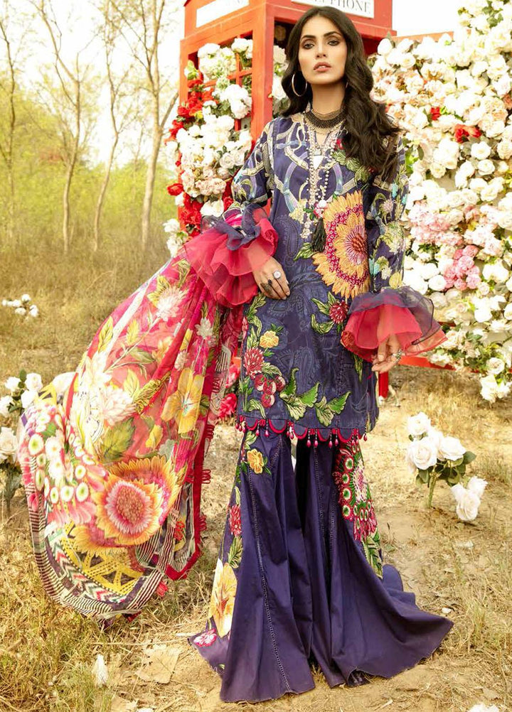 La Rose By Adan's Libas Embroidered Lawn Suits Unstitched 3 Piece AL21LR 03 Fleur - Summer Collection
