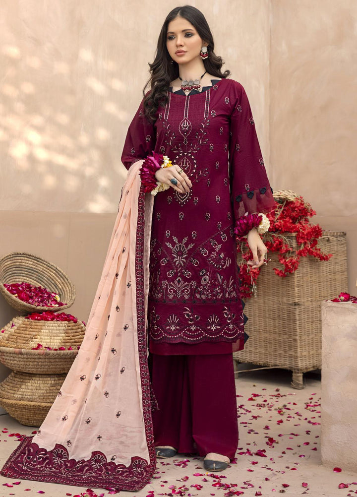 Laadli By Humdum Embroidered Lawn Suits Unstitched 3 Piece HD23L D-03 - Summer Collection
