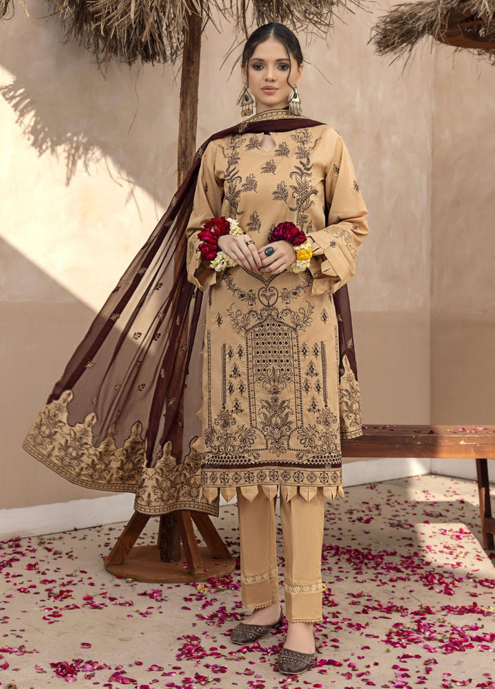 Laadli By Humdum Embroidered Lawn Suits Unstitched 3 Piece HD23L D-04 - Summer Collection