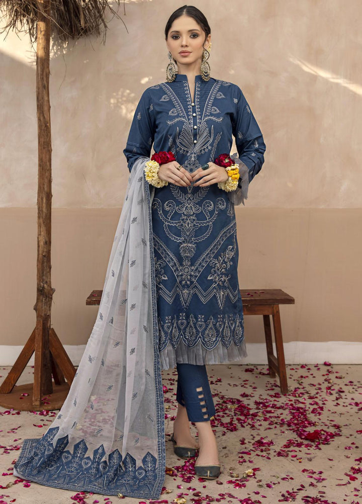 Laadli By Humdum Embroidered Lawn Suits Unstitched 3 Piece HD23L D-06 - Summer Collection