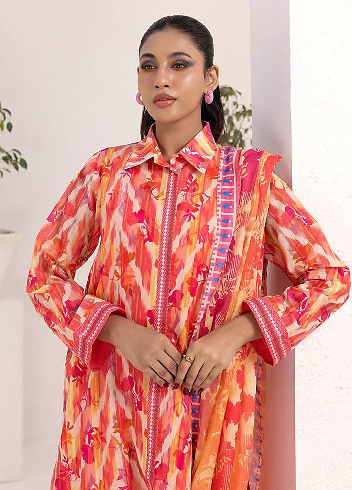 Laira by Salitex Printed Lawn Suits Unstitched 3 Piece SSW6U3P244UT - Summer Collection