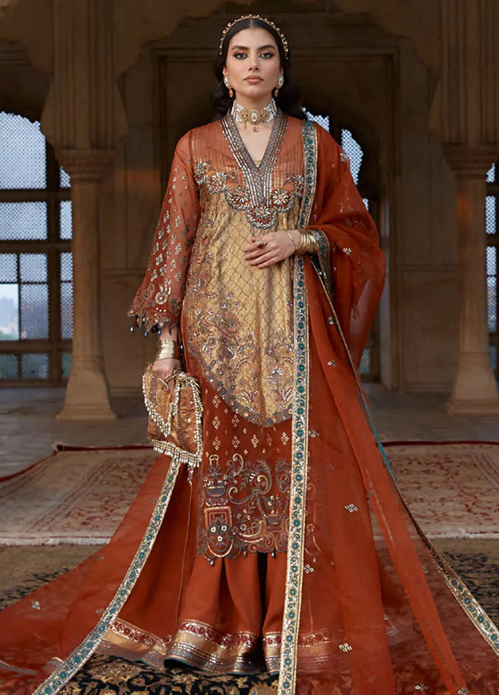Embroidered Organza 3 Piece Suit