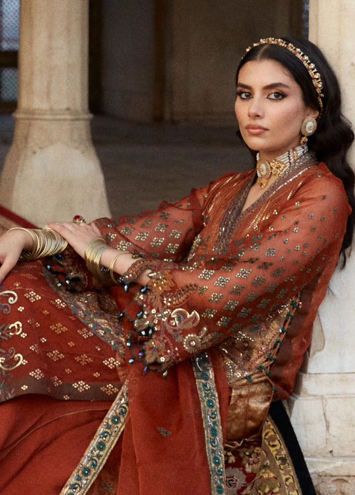 Embroidered Organza 3 Piece Suit
