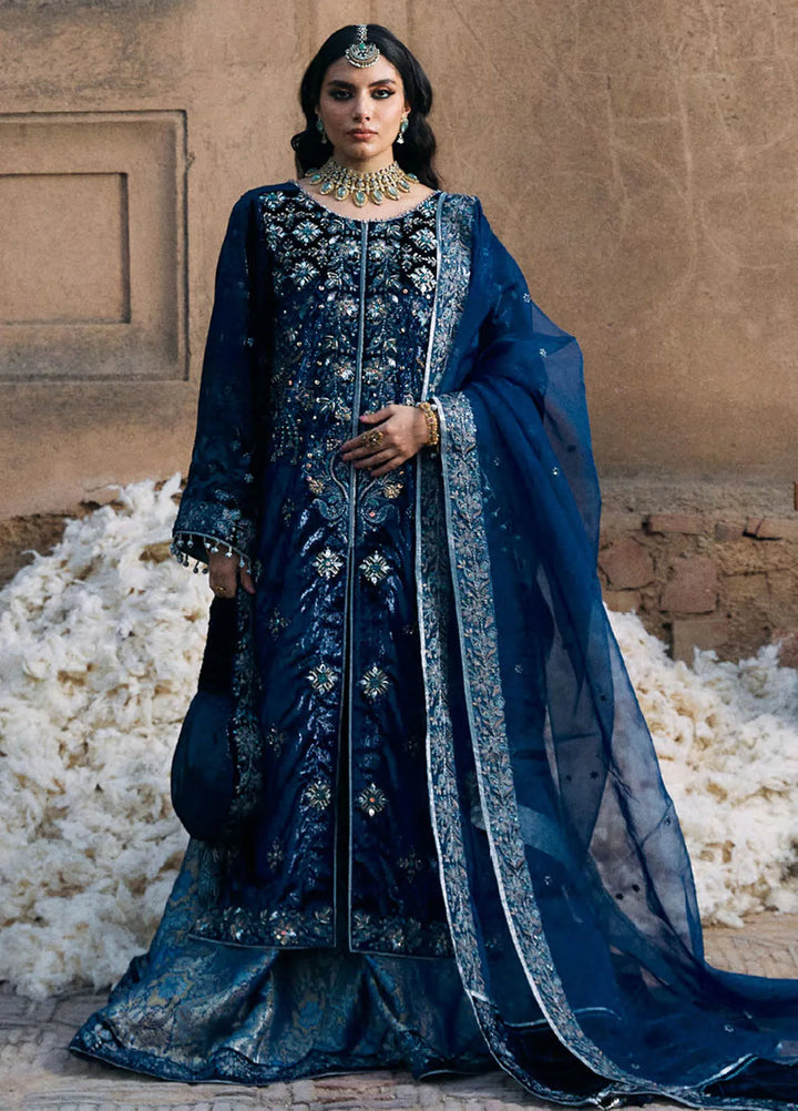 Embroidered Velvet 3 Piece Suit