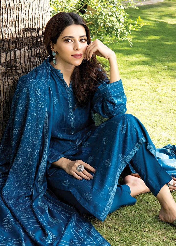 Lakhany Printed Woven Suits Unstitched 3 Piece LSM22-CV2 CVC-1010-B - Winter Collection