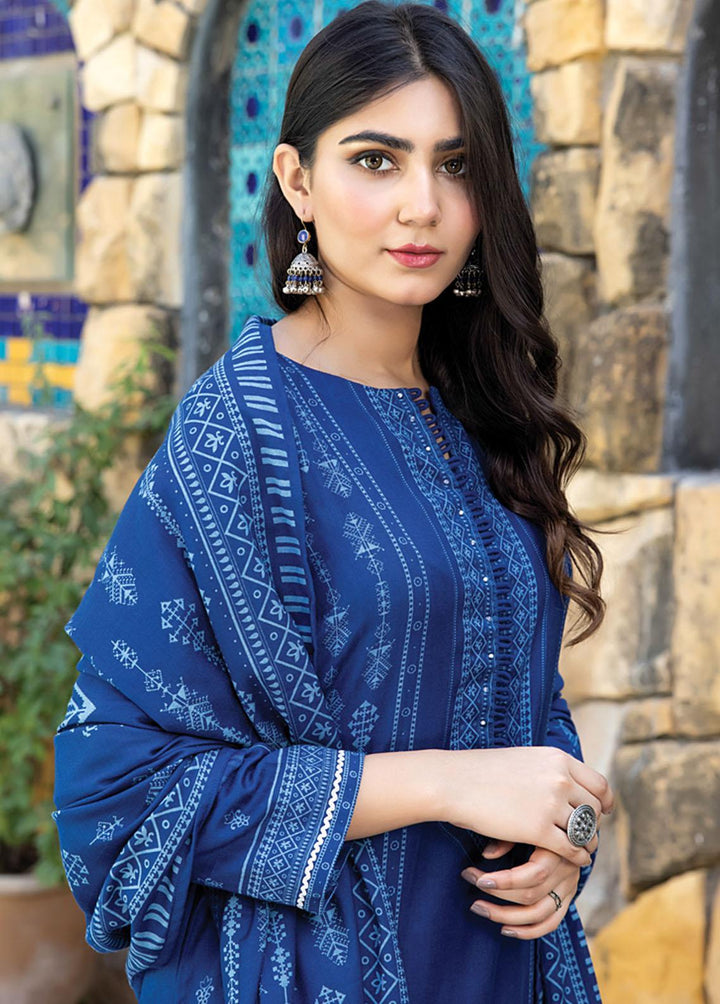 Lakhany Printed Woven Suits Unstitched 3 Piece LSM22-CV2 CVC-1011-B - Winter Collection