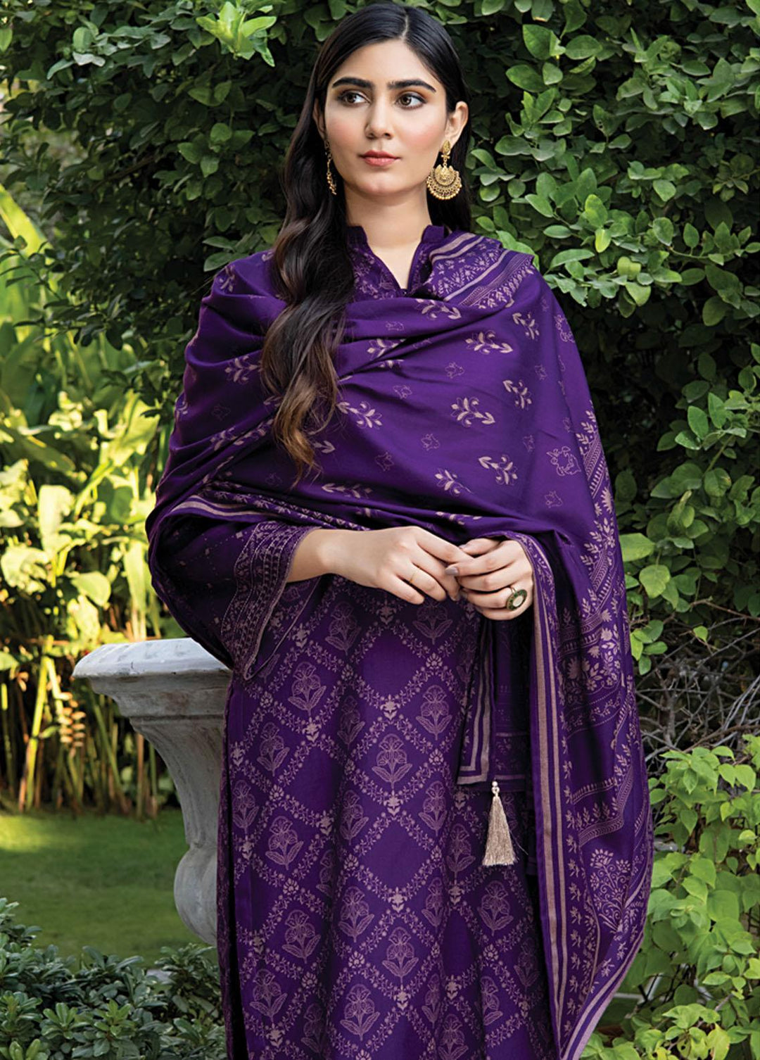 Lakhany Printed Woven Suits Unstitched 3 Piece LSM22-CV2 CVC-1014-C - Winter Collection