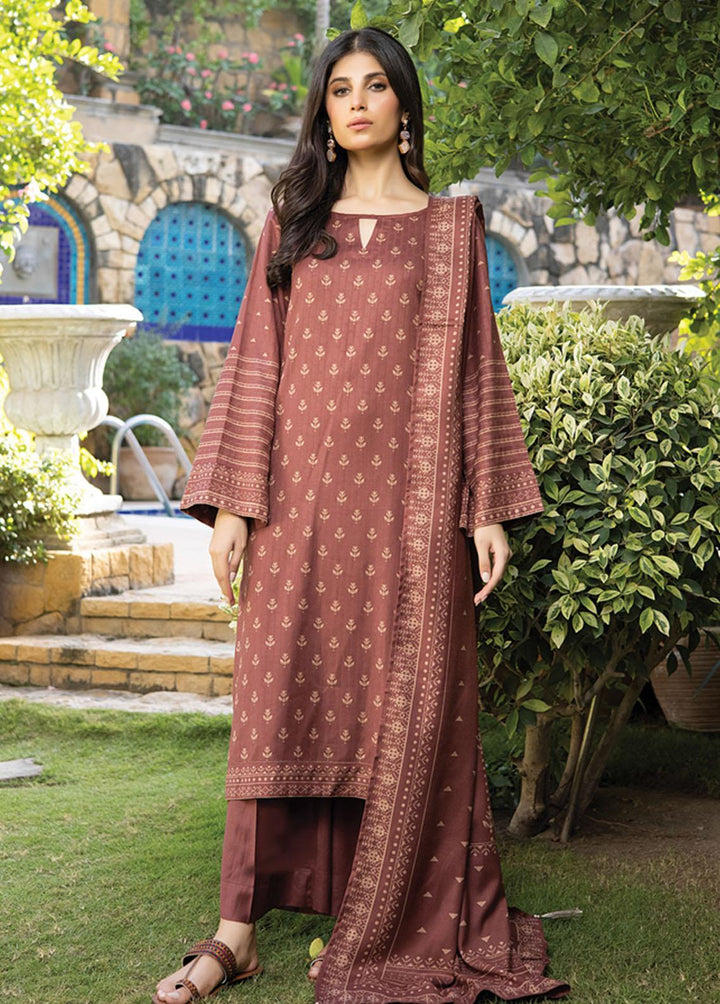 Lakhany Printed Woven Suits Unstitched 3 Piece LSM22-CV2 CVC-1015-A - Winter Collection