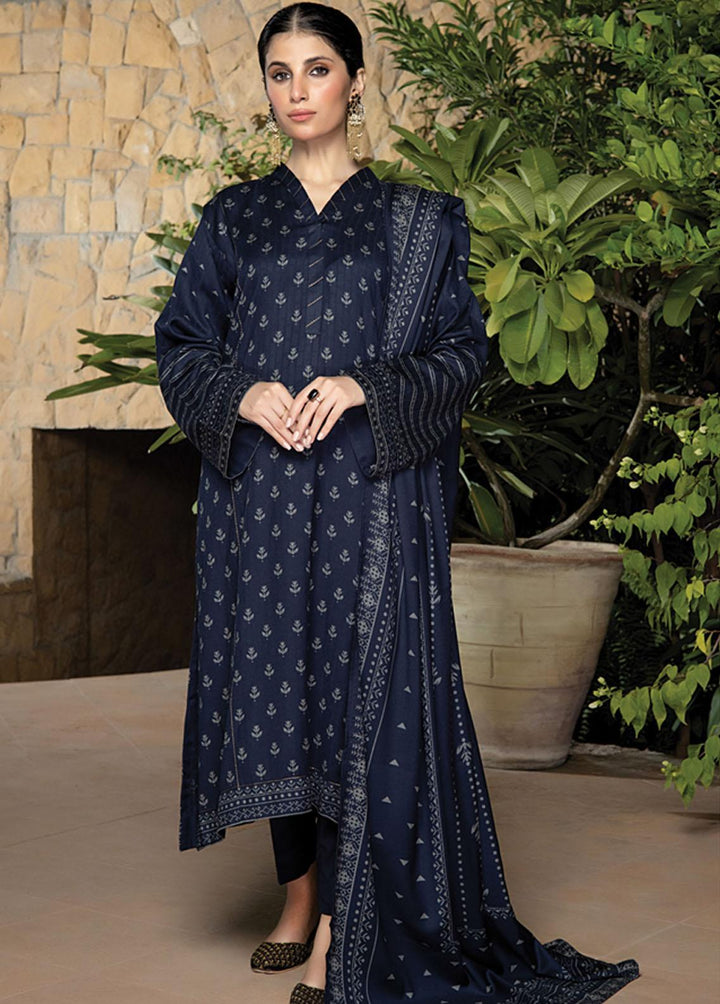 Lakhany Printed Woven Suits Unstitched 3 Piece LSM22-CV2 CVC-1015-C - Winter Collection