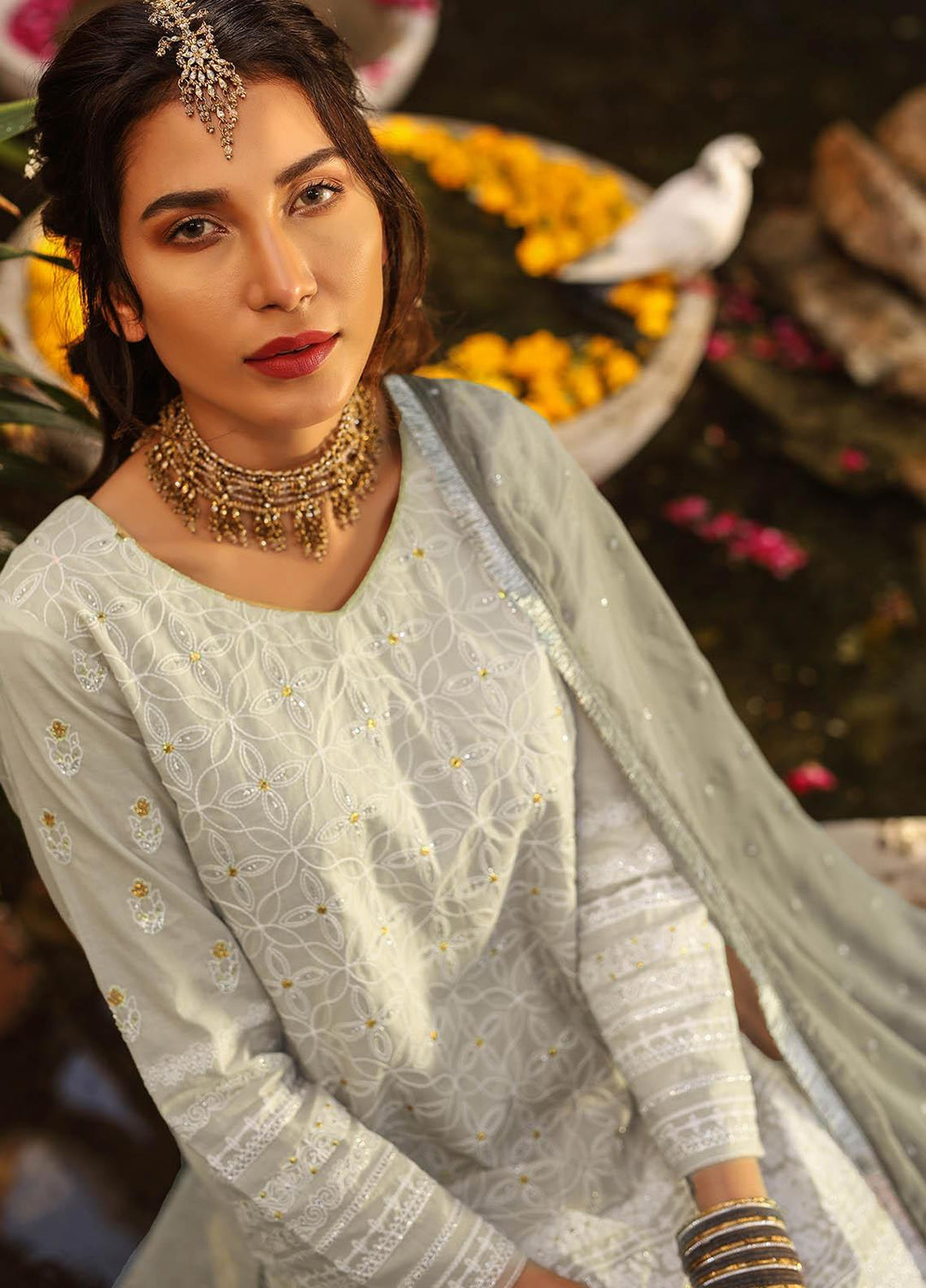 Lakhany Embroidered Chikankari Suits Unstitched 3 Piece LSM21CK 9016 - Summer Collection