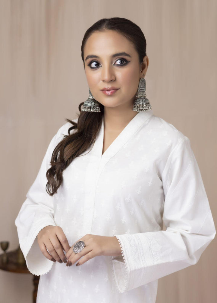 Lakhany Casual Pret Embroidered Cambric Shirt LG-SR-0087-W-EMB-1P