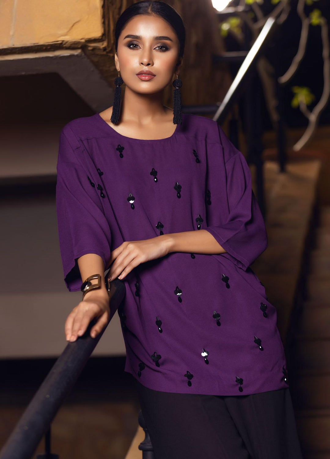 Lakhany Pret  Georgette Top LSM-2609