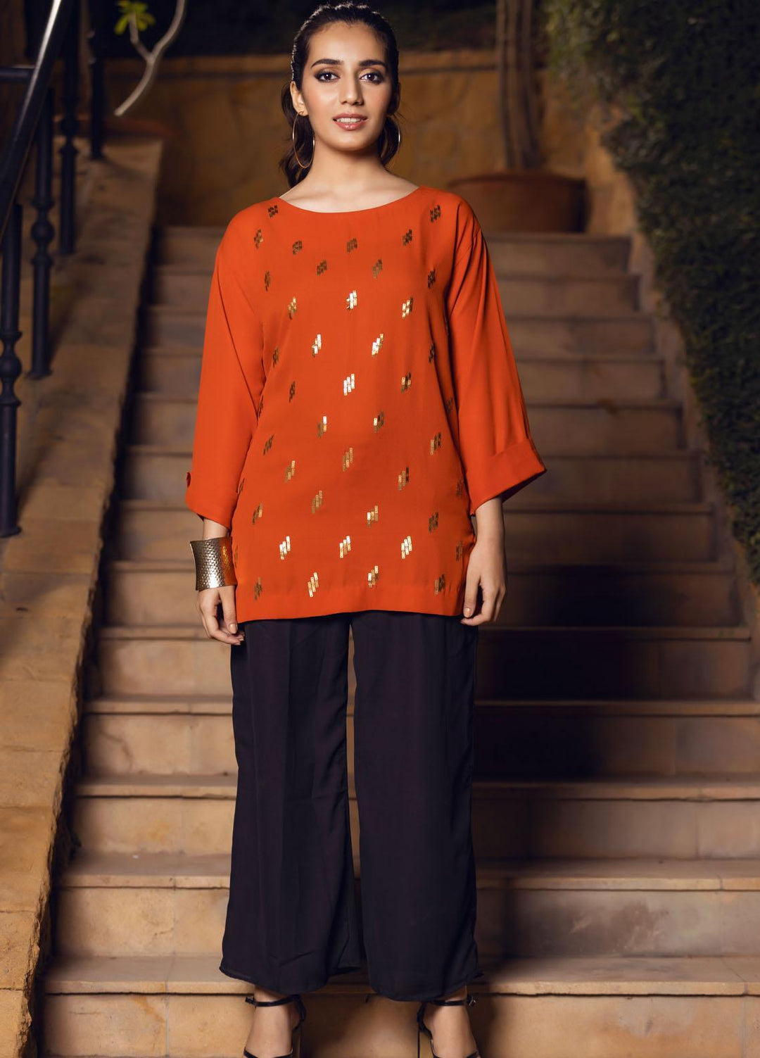Lakhany Pret  Georgette Top LSM-2607