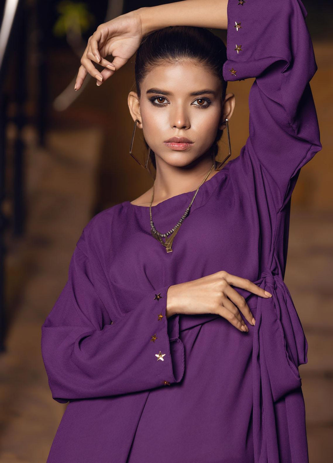 Lakhany Pret  Georgette Top LSM-2655