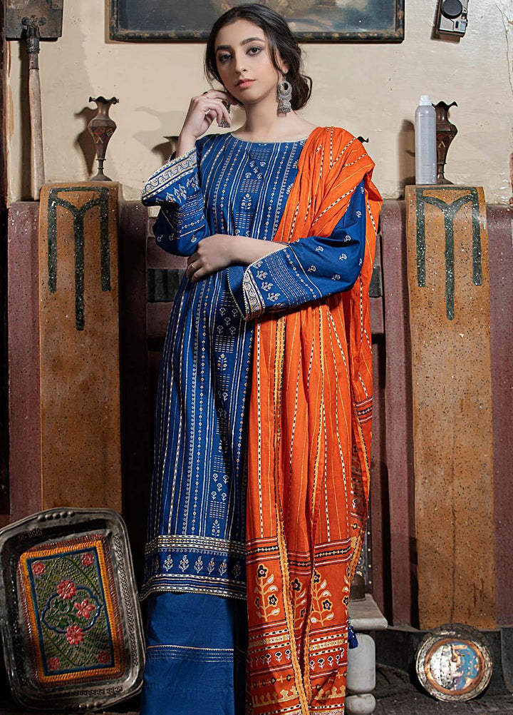 Dareechay By Lakhany Printed Lawn Suits Unstitched 3 Piece LSM21D 3008 - Summer Collection