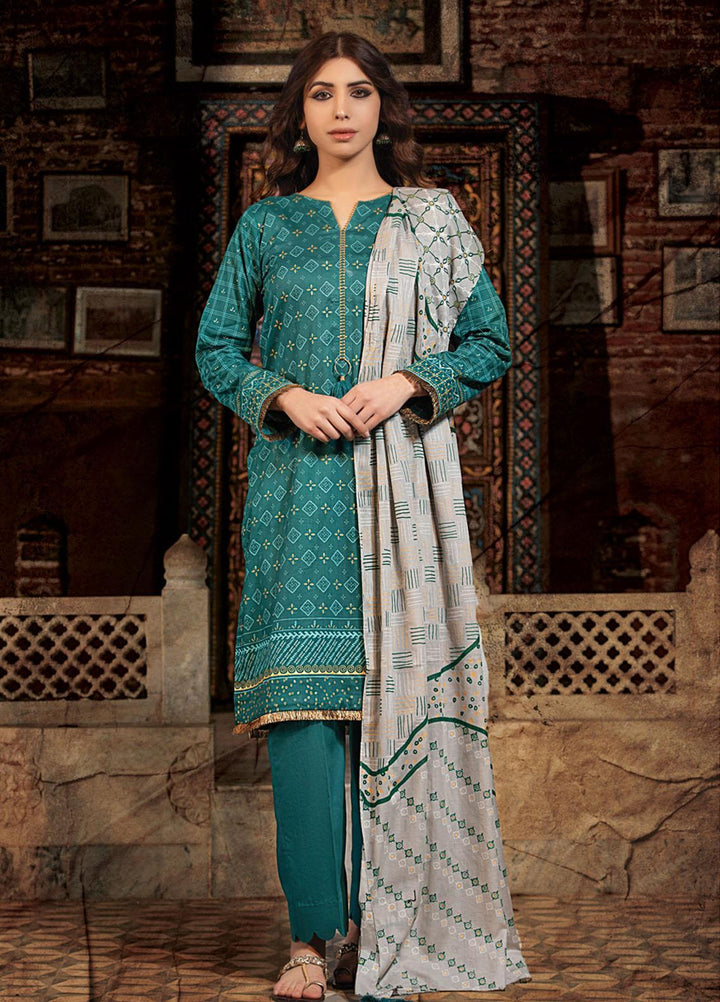 Dareechay By Lakhany Printed Lawn Suits Unstitched 3 Piece LSM21D 3013 - Summer Collection