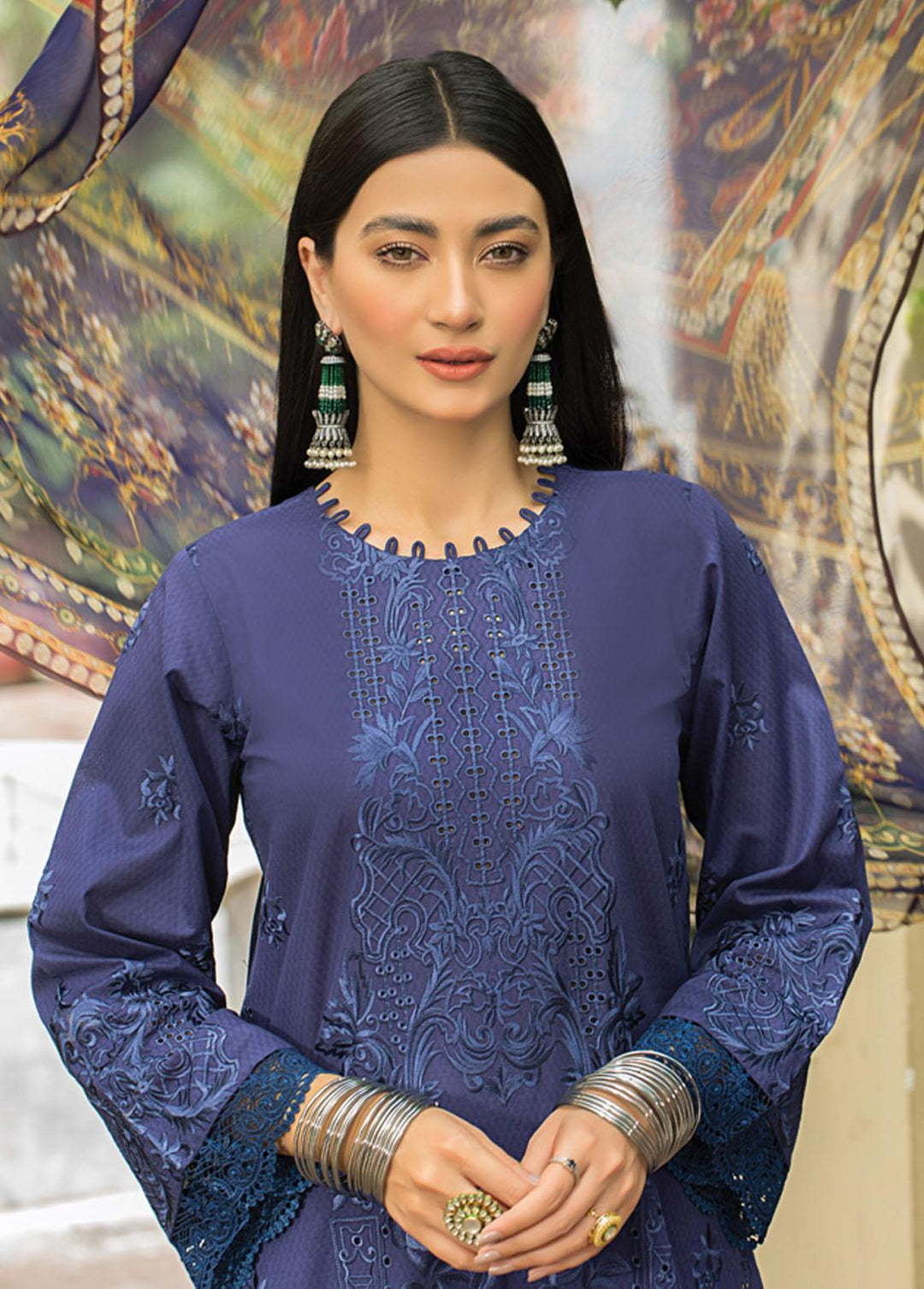 Lakhany Embroidered Jacquard Suit Unstitched 3 Piece LSM22E EDE-7111 - Eid Collection