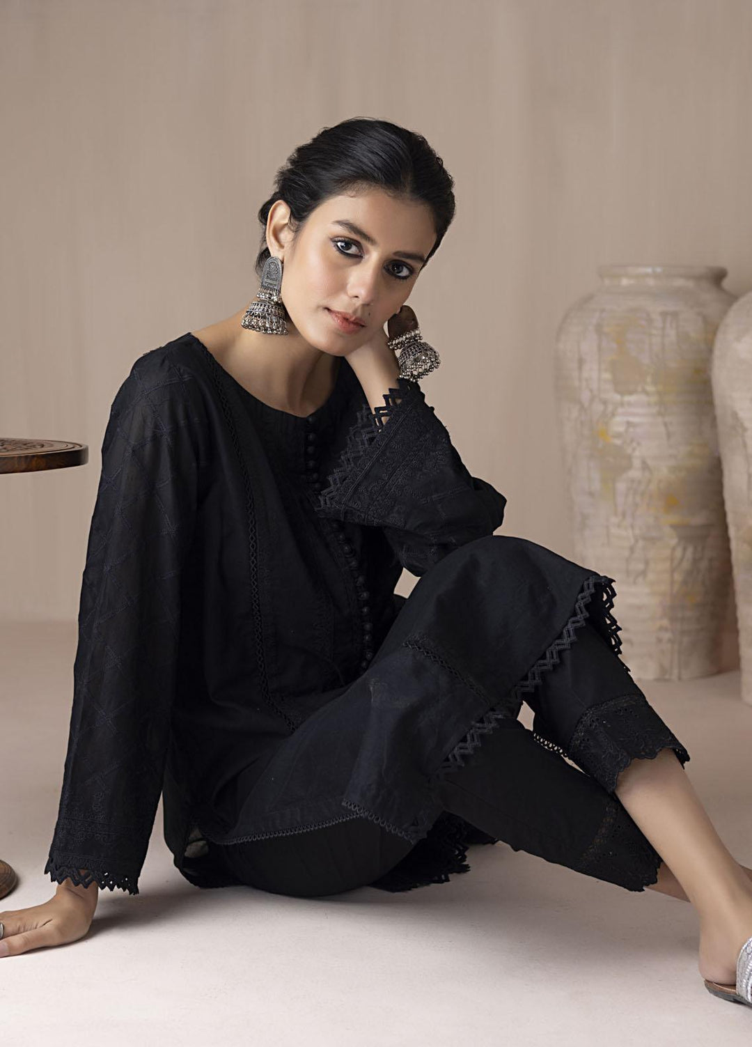 Lakhany Casual Pret Embroidered Cambric Shirt LG-RN-0024-W-EMB-1P