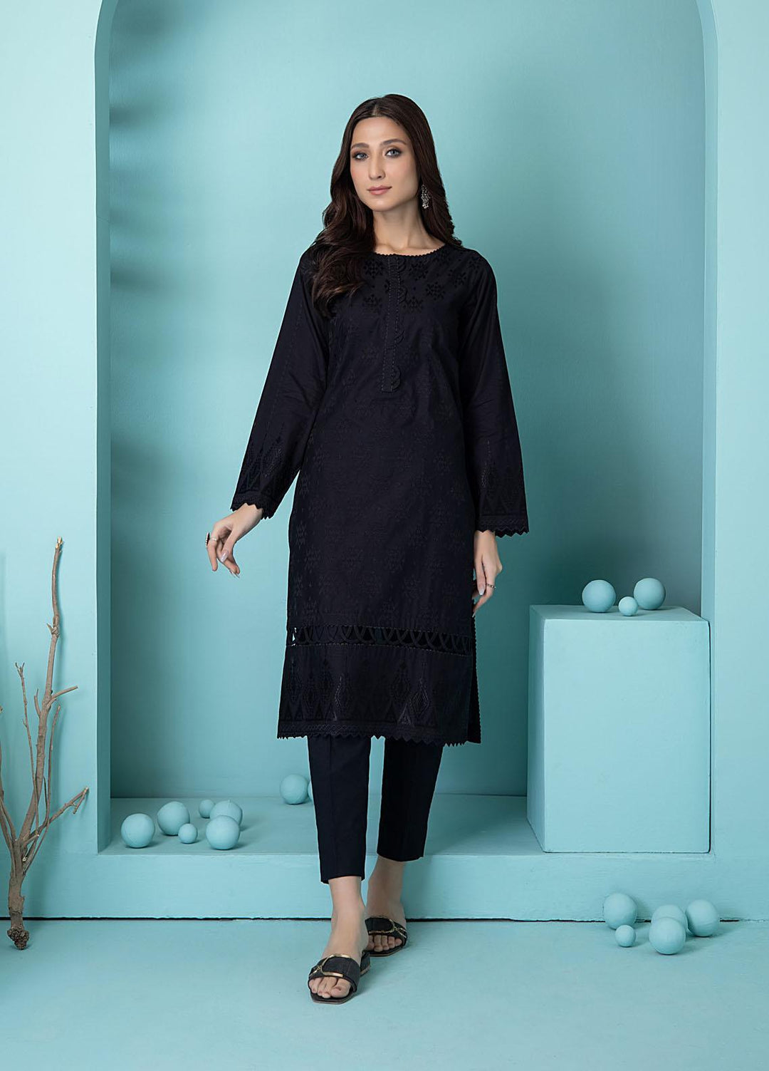 Lakhany Pret Embroidered Cambric Shirt LSM-2911