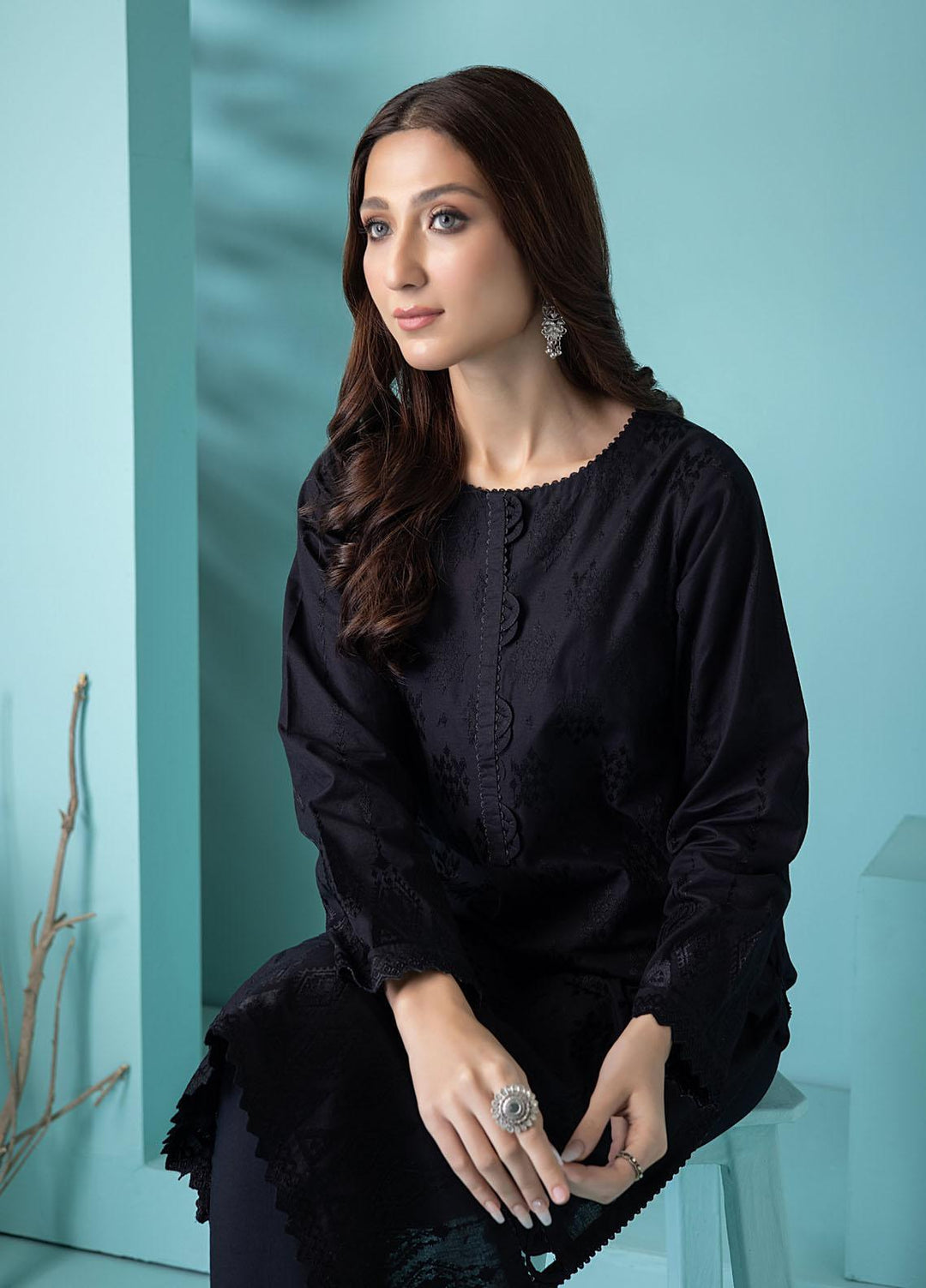 Lakhany Pret Embroidered Cambric Shirt LSM-2911