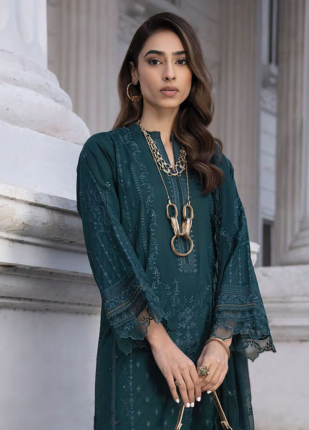 Lakhany Embroidered Dobby Suits Unstitched 3 Piece LSM24S LG-AM-0056 - Spring Summer Collection