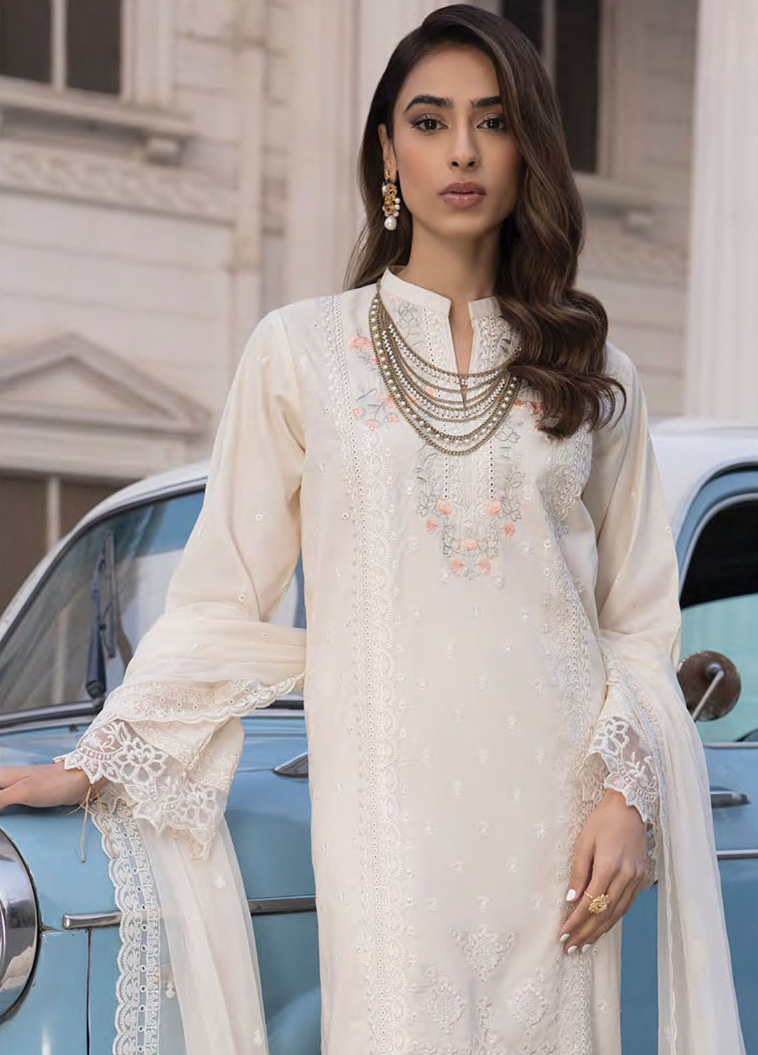 Lakhany Embroidered Dobby Suits Unstitched 3 Piece LSM24S LG-IZ-0075 - Spring Summer Collection