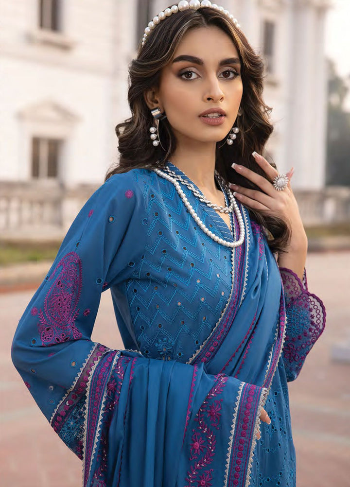 Lakhany Embroidered Lawn Suits Unstitched 3 Piece LSM24S LG-EA-0460 - Spring Summer Collection