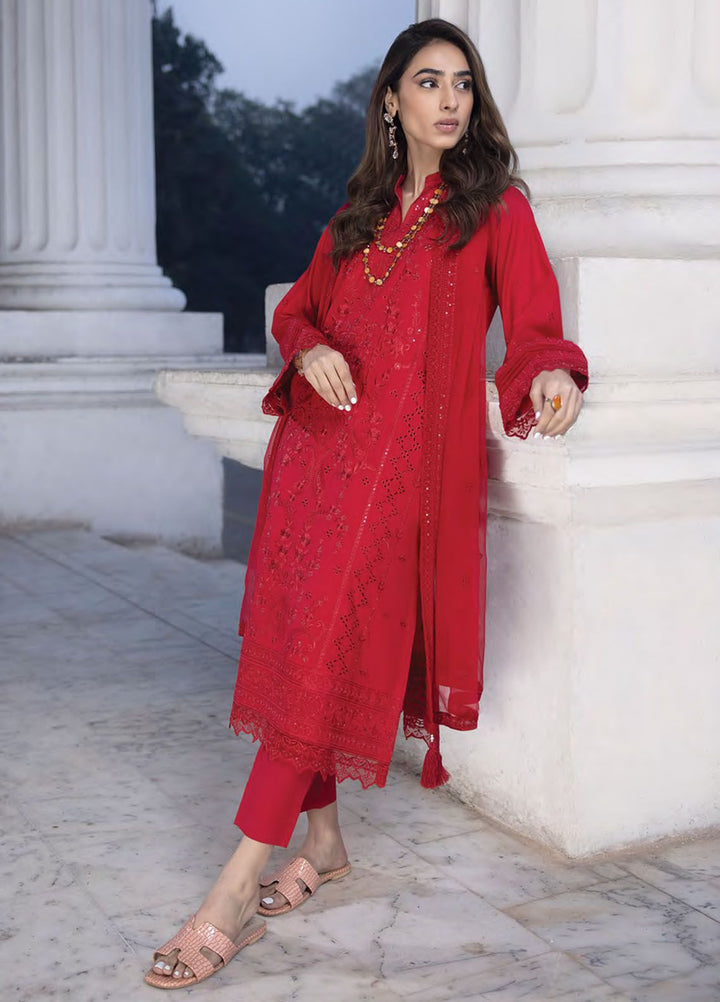 Lakhany Embroidered Lawn Suits Unstitched 3 Piece LSM24S LG-IZ-0152 - Spring Summer Collection