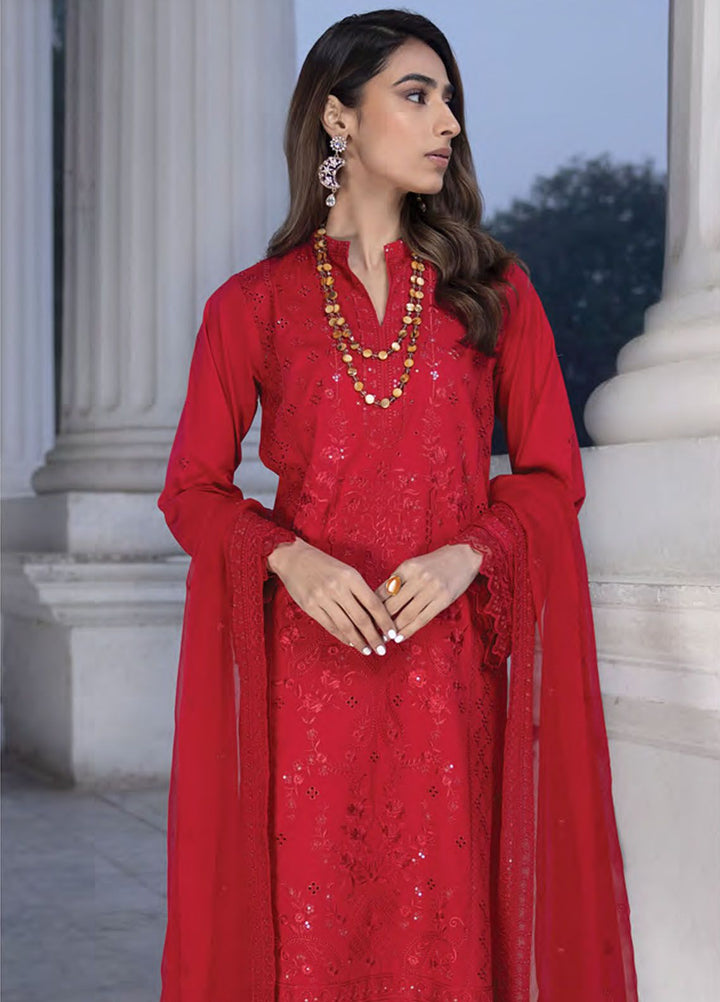 Lakhany Embroidered Lawn Suits Unstitched 3 Piece LSM24S LG-IZ-0152 - Spring Summer Collection