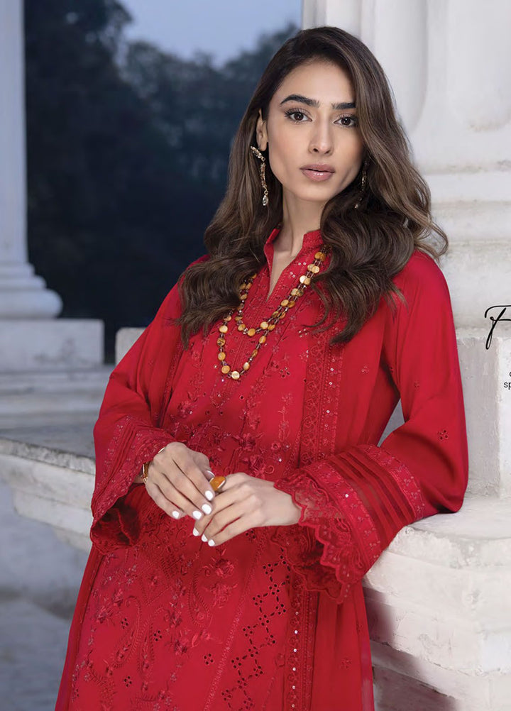 Lakhany Embroidered Lawn Suits Unstitched 3 Piece LSM24S LG-IZ-0152 - Spring Summer Collection