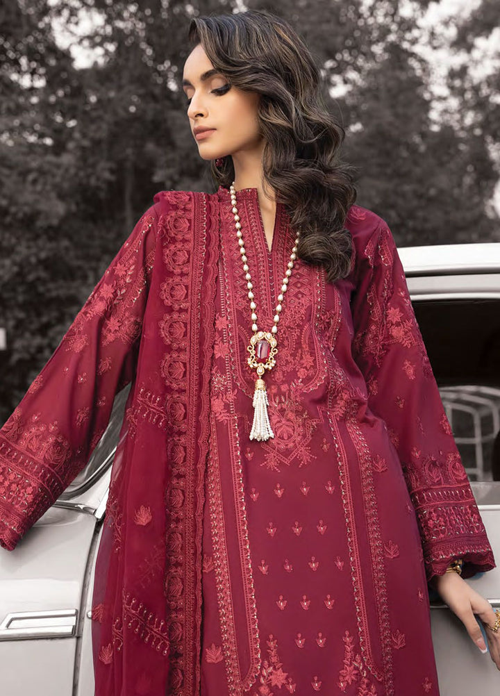 Lakhany Embroidered Lawn Suits Unstitched 3 Piece LSM24S LG-RM-0062 - Spring Summer Collection